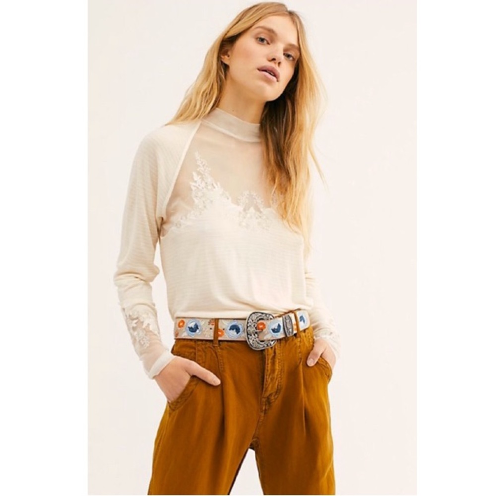 Free People Saheli Top Long Sleeve NWT